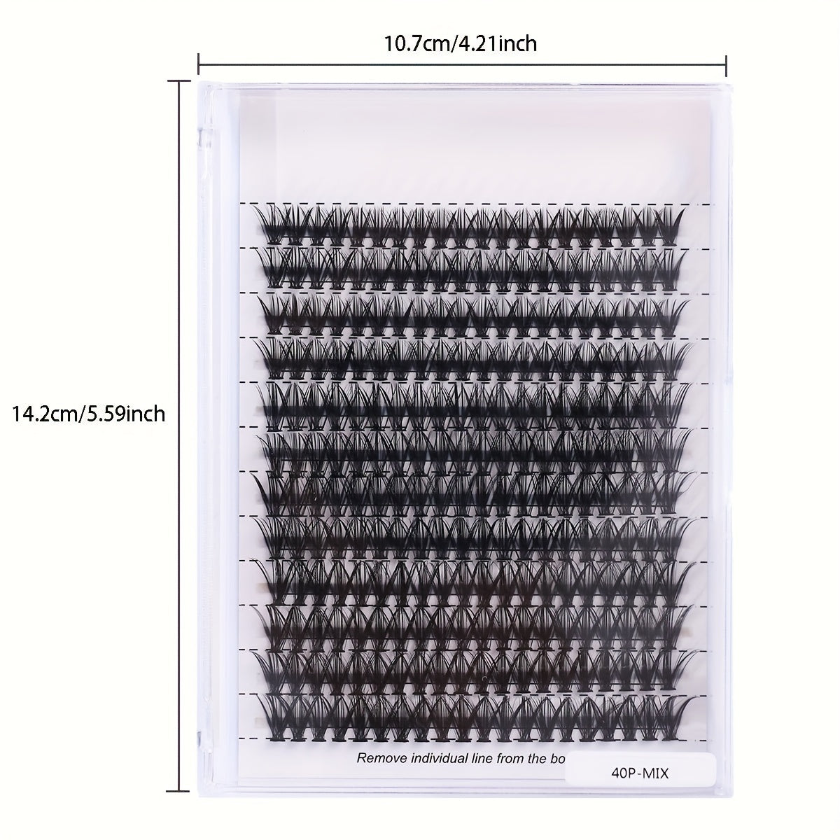 180 Pcs Mixed Lash Clusters 9 Rows DIY Eyelashes Extensions