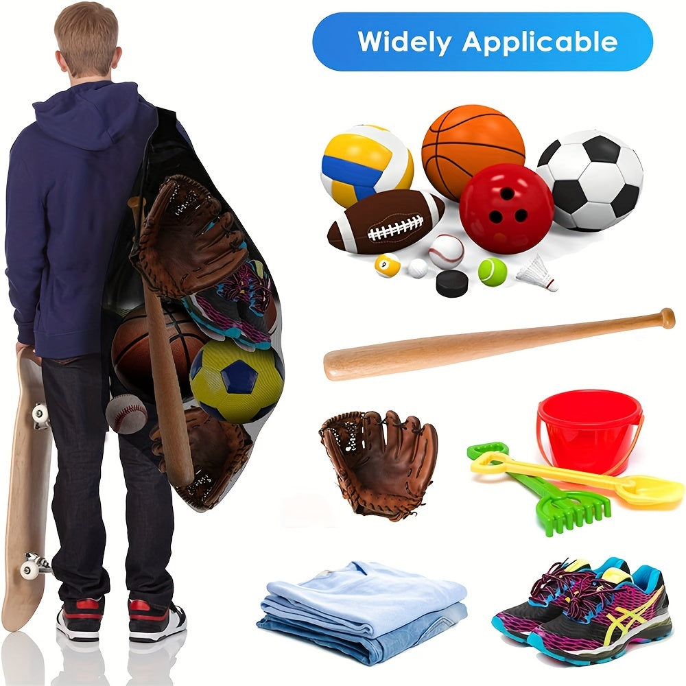 Sports Ball Storage Mesh Bag with Adjustable Strap