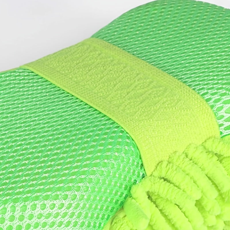 Car Wash Mitt Microfiber Sponge Drying Towel Green