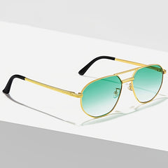 Retro Polygon Pilot Sunglasses UV400 Protection
