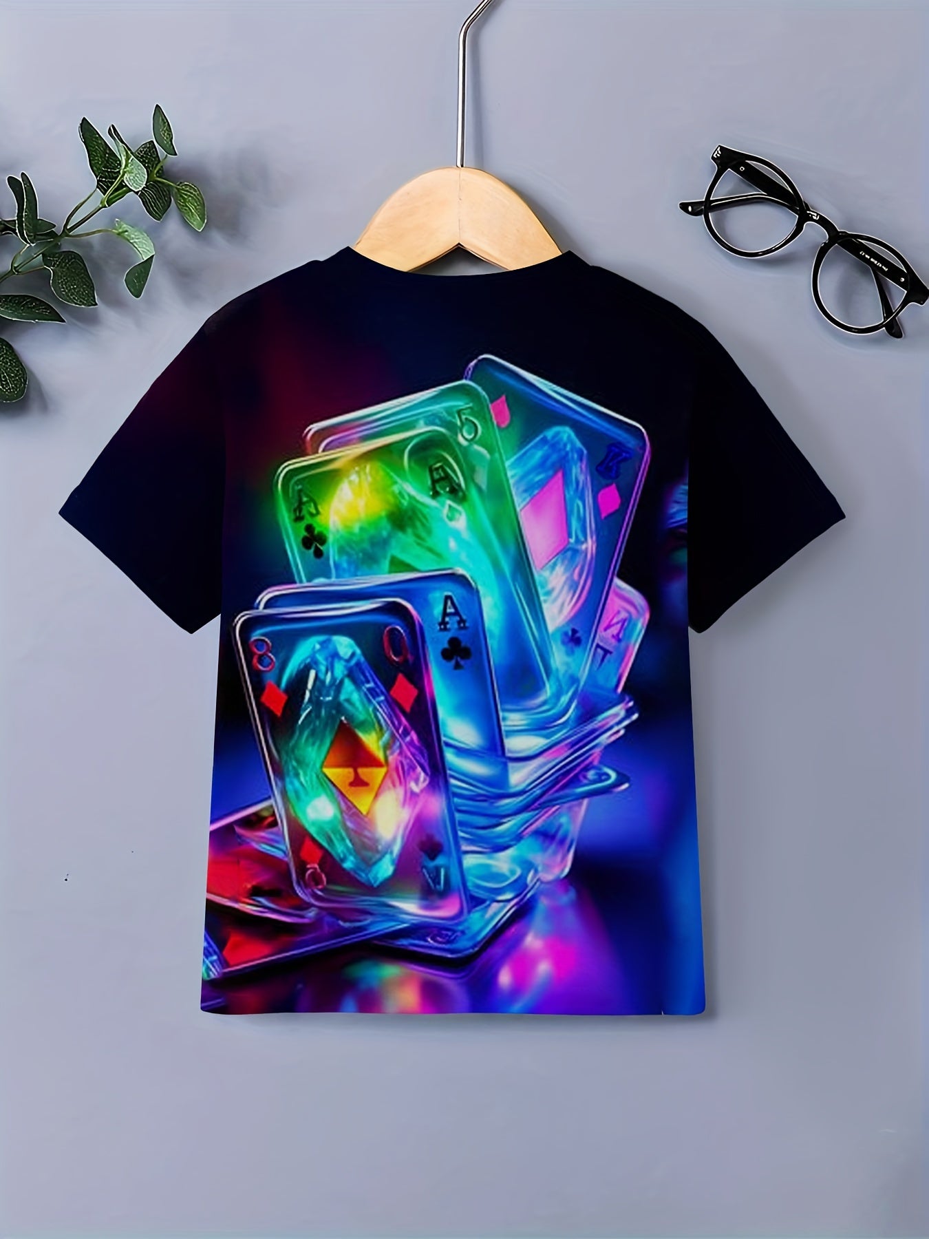 3D Print Boy's Round Neck Short Sleeve T shirt Comfortable Top
