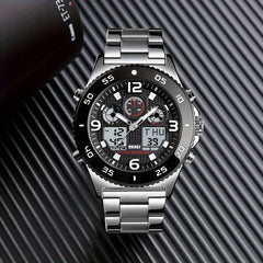Dual Display Military Electronic Watch Outdoor Sports Waterproof