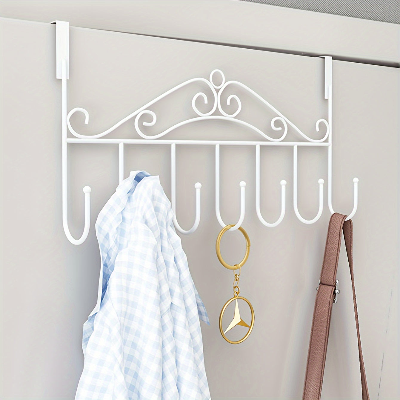 Over Door Hook Nail Clothes Hanger Door Back Clothes Hook Towel Rack Coat Rack