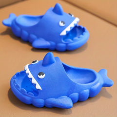 Baby Boys Cartoon Shark Open Toe Slippers Non Slip Lightweight Slippers
