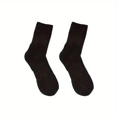 Thick Cotton Wool Mid-calf Socks with Wool Loops for Warmth