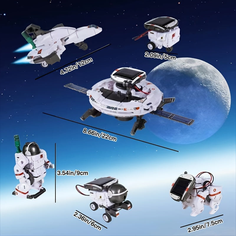 6 in 1 Solar Robot Building Kit - DIY Science Experiment for Boys