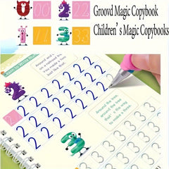 Children's Educational Set: 4 Books, 1 Pen, 6 Refills, Holder