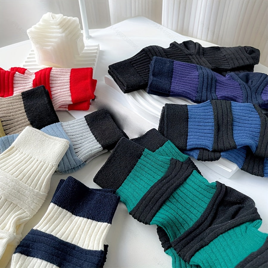 Women's Navy Texture Socks