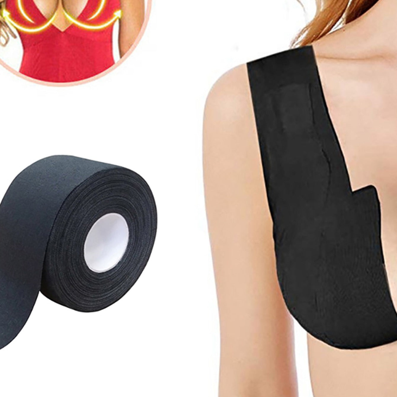 Women's Cross Border Cloth Tape Bra Push Up Strap Lingerie