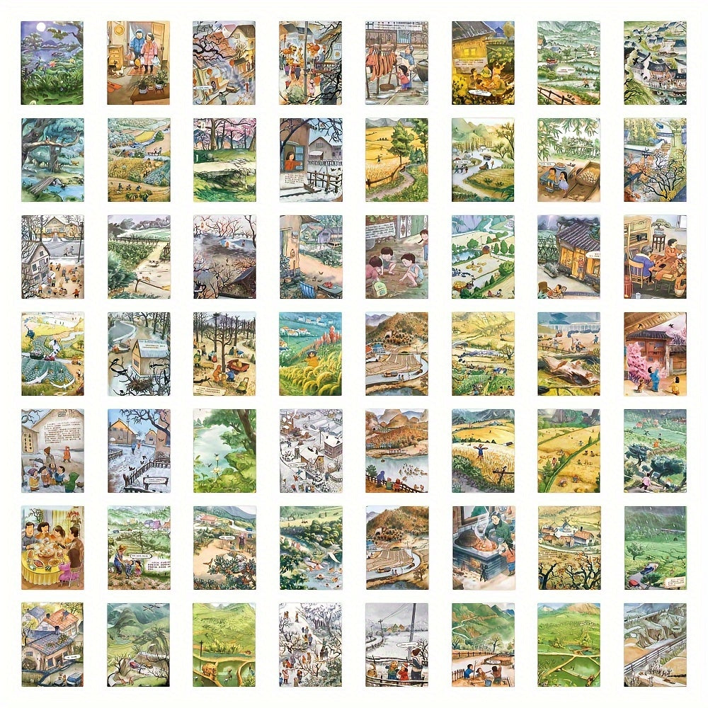 60pcs Memories Series Waterproof Vinyl Stickers For Notebooks, Laptops