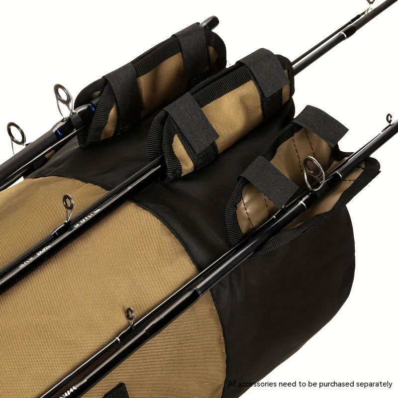 Waterproof Fishing Tackle Bag with Rod Storage, Multifunctional and Foldable