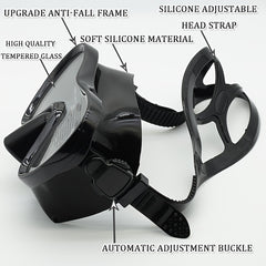 Professional Silicone Scuba Diving Mask And Breathing Tube