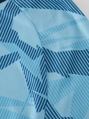 Men's Geometric Print Soccer Jersey Short Sleeve Training Shirt