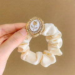 Mesh Bowknot Heart Hair Tie Hair Bands Ponytail Holders