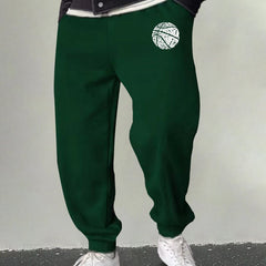 Men's Basketball Sweatpants Stretchable Loose Joggers Outdoor
