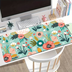 Large Gaming Mouse Pad 35.4in X 15.7in - Flowers Design