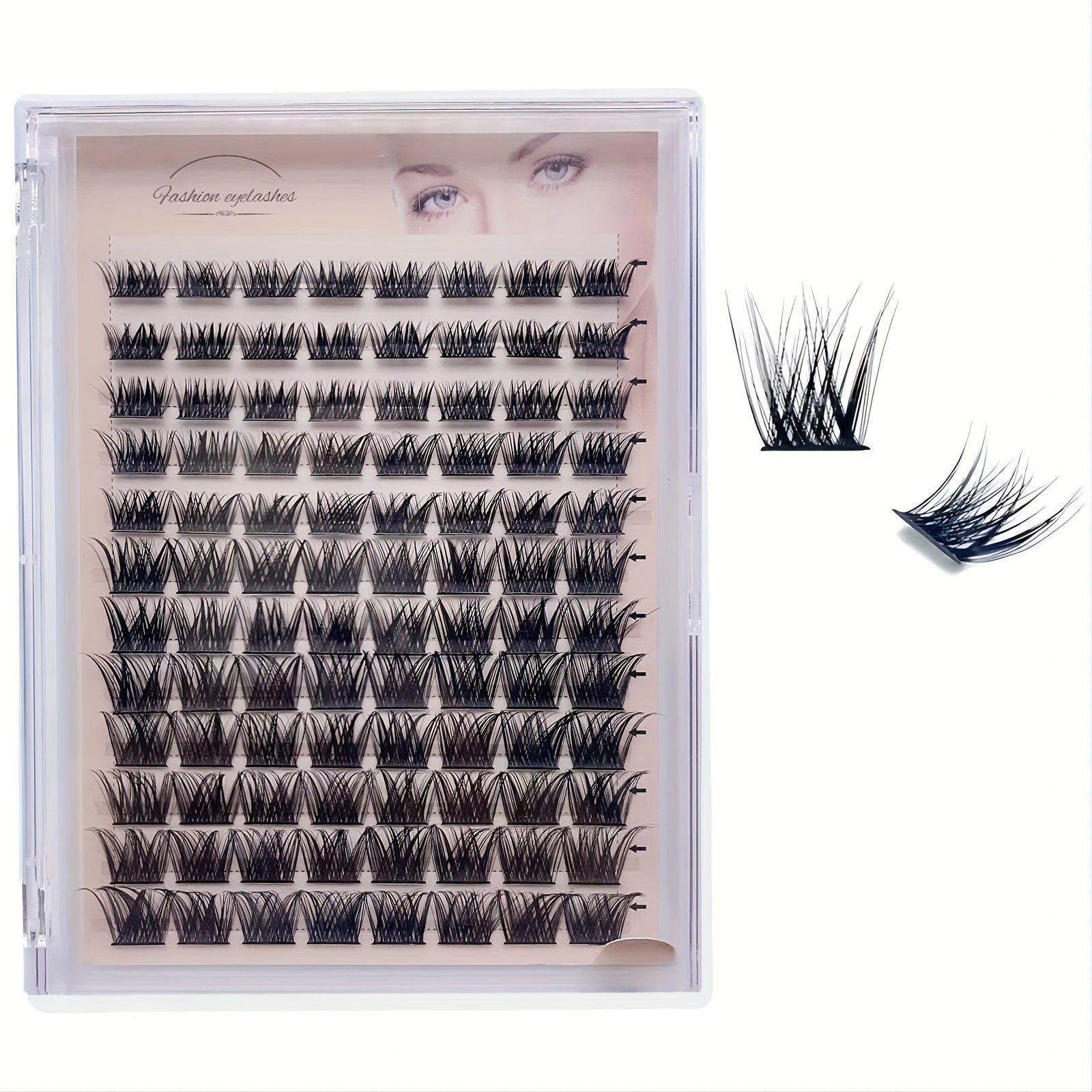 D Curl Volume Cluster Lashes DIY at Home 8-16 Mix
