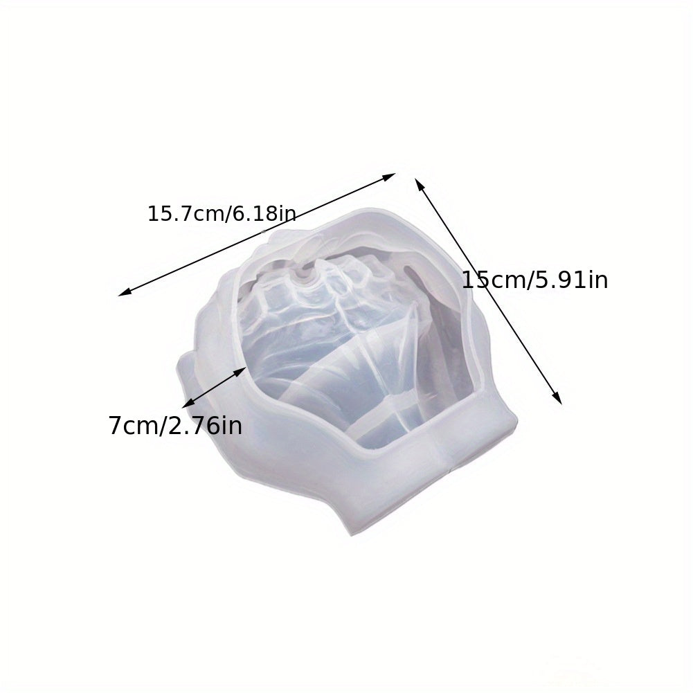 Hand Shaped Epoxy Resin Tray Mold for DIY Crafts & Jewelry Storage