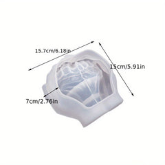 Hand Shaped Epoxy Resin Tray Mold for DIY Crafts & Jewelry Storage