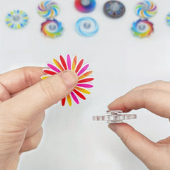 5pcs Mini Colorful Fidget Spinner Toys for Kids Ages 6