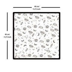 Eyes Lips Print Bandana Hip Hop Square Scarf Headband Casual Handkerchief