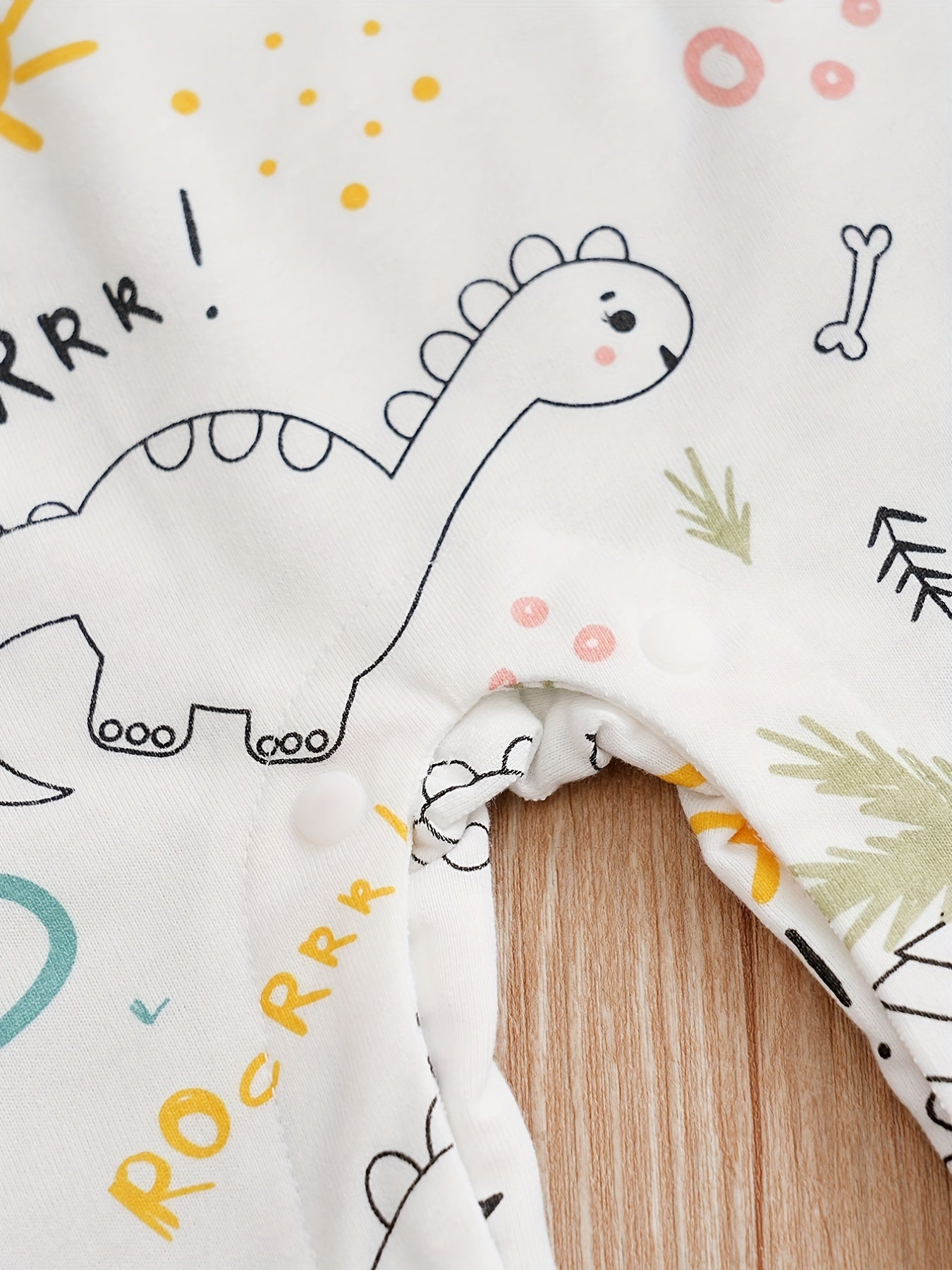 Cartoon Animal Print Baby Bodysuit