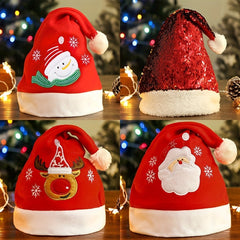 Christmas Hat Snowman Deer Horn Party Decoration