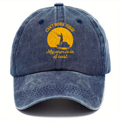 Vintage Fishing Hat Baseball Cap Sun Protection Casual Twill Fitted Cap