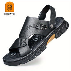 Men's Non Slip Sandals Quick Dry Closed Toe Rubber Sole Beach Shoes