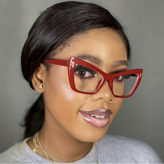 Cat Eye Anti Blue Light Glasses for Women Men Block Frame