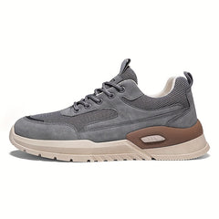 Men's Breathable Mesh Lace-up Walking Shoes Lightweight Anti-Skid Sneakers