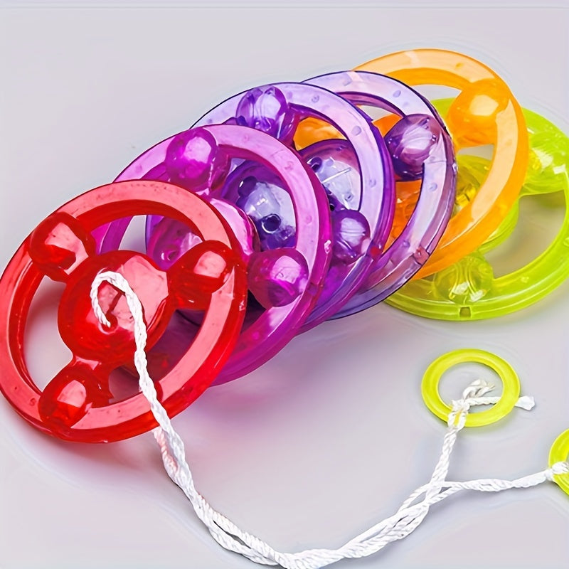 5pcs Pull Line Flywheel Outdoor Game Flywheel Assorted Varieties