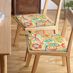 Floral Printed Chair Cushion Memory Foam - Office Chairs