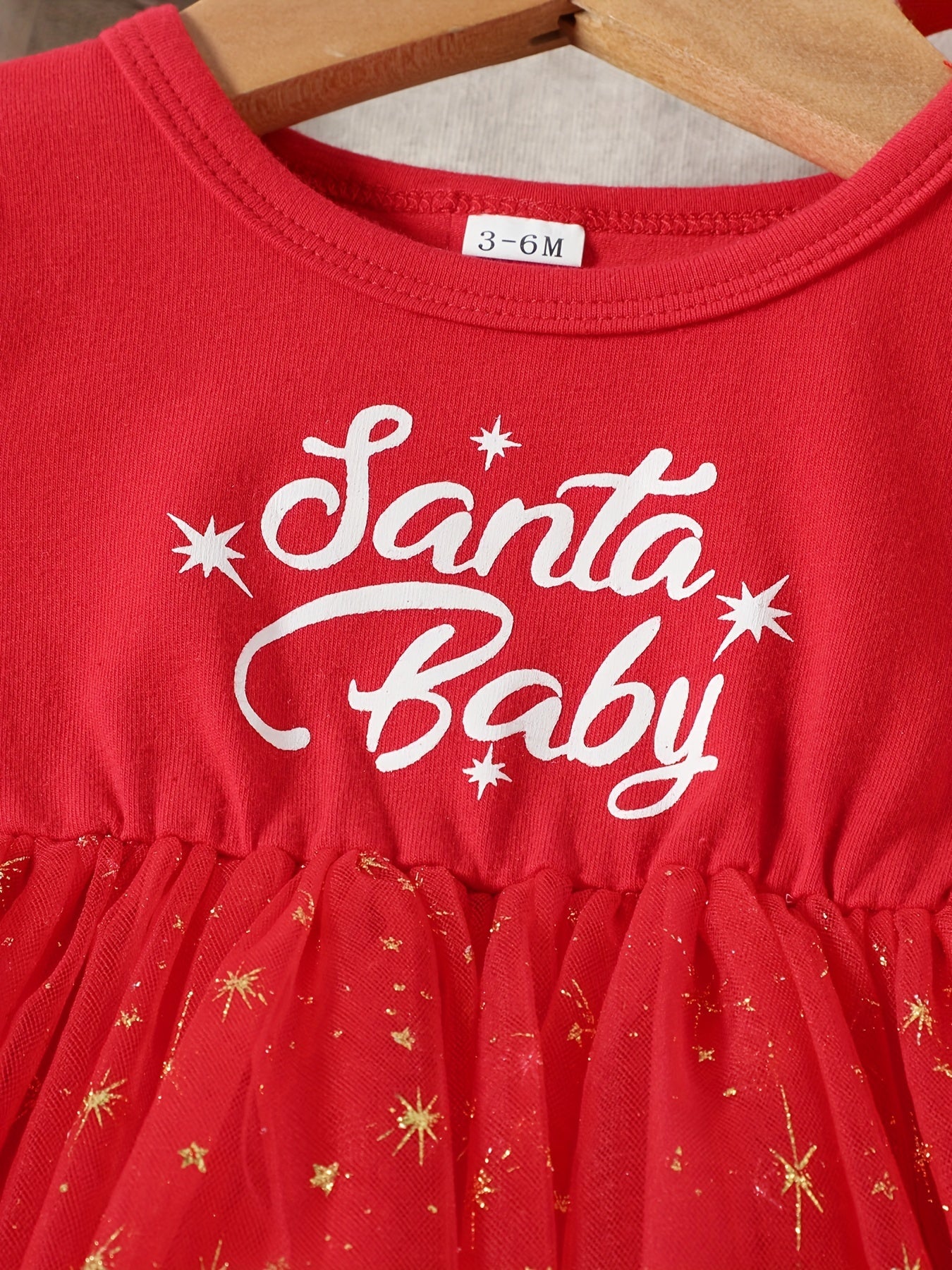 Toddler Baby Girl Christmas Xmas Mesh Dress Holiday Party Dress