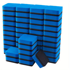 30pcs Magnetic Whiteboard Dry Erase Blackboard Home Office Felt Eraser 5.5x5.5