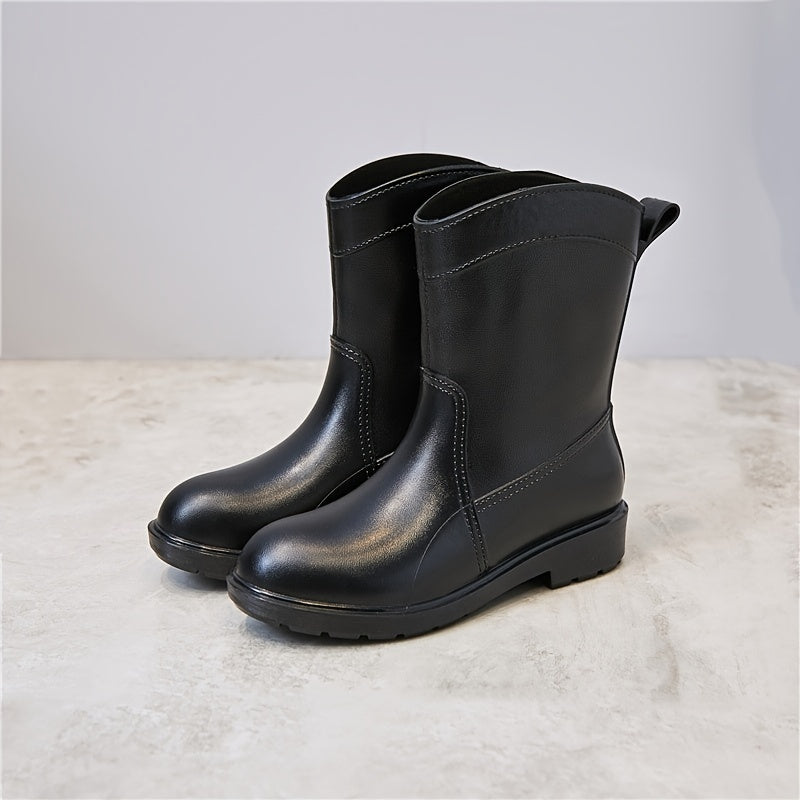Women's Waterproof Mid Calf Rain Boots Non Slip Outdoor Footwear