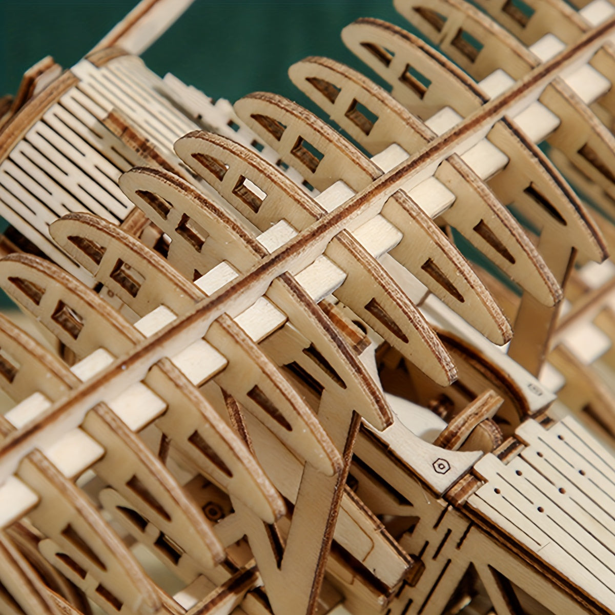3D Wooden Puzzle Two Wing Aircraft DIY Craft Plane Model Kits