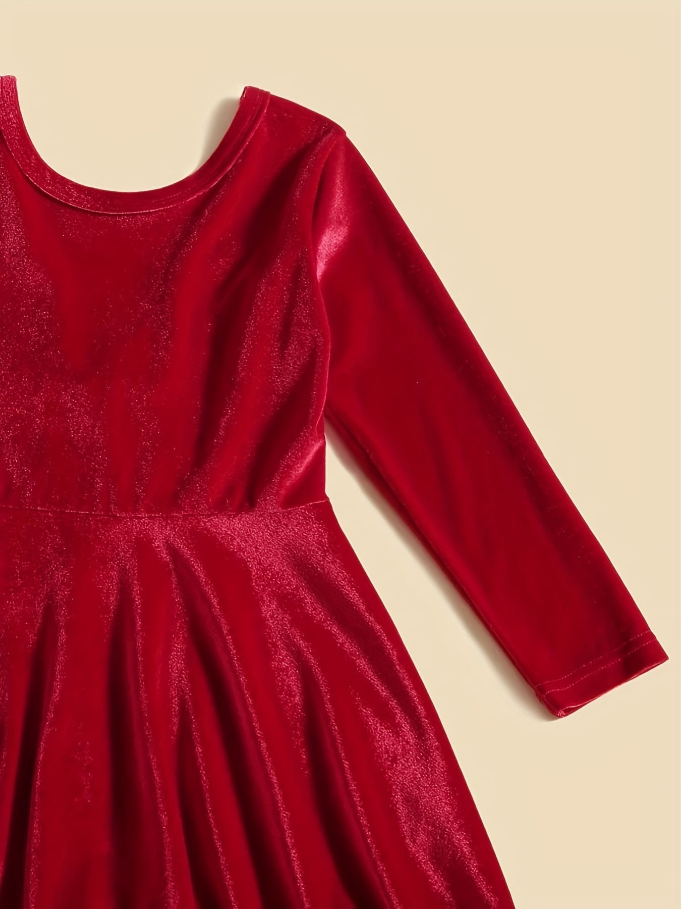 Velvet Christmas Dress For Toddler Kid Girls Party Wear