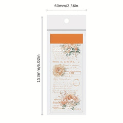 30pcs Flower Manuscripts Parchment Paper for Card Making Journal Scrapbooking