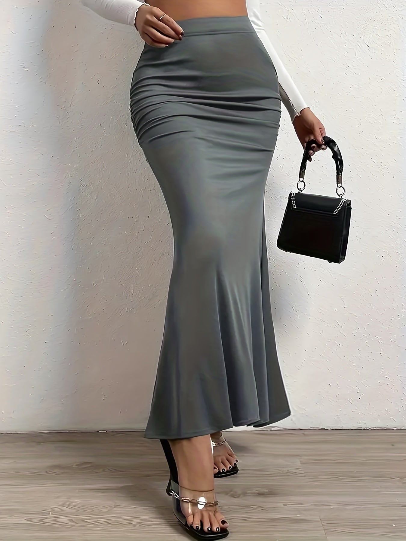 Pleated Bag Hip Skirt for Spring & Summer Women's Clothing