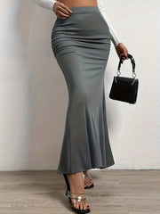 Pleated Bag Hip Skirt for Spring & Summer Women's Clothing