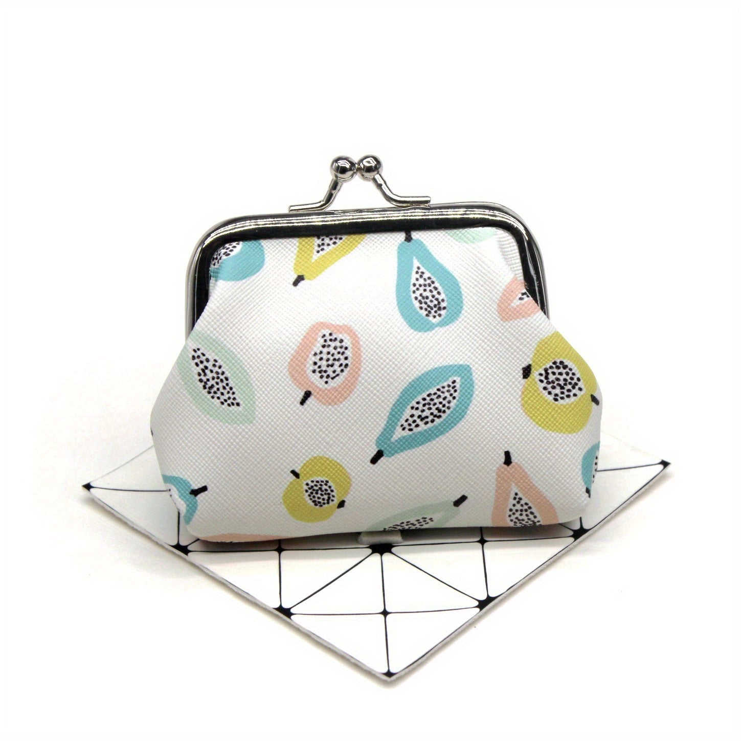 Fruit Print Coin Purse Small Storage Bag for Girls