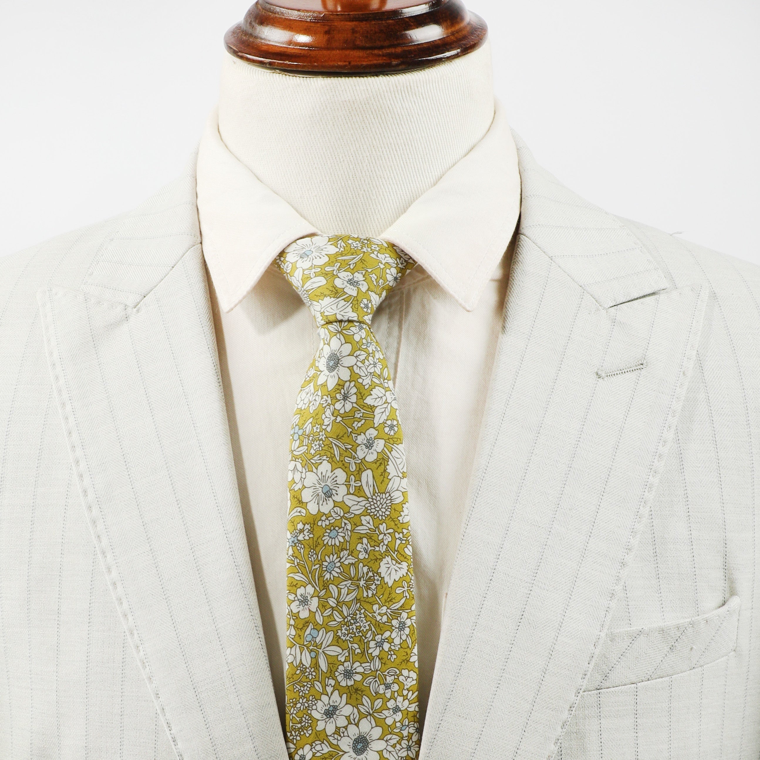 Men's Flower Print Tie for Wedding Party
