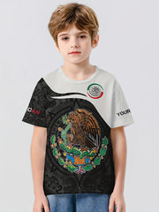 MEXICO Flag 3D Print Boy's Casual Tees Short Sleeve Comfy T shirt Kids