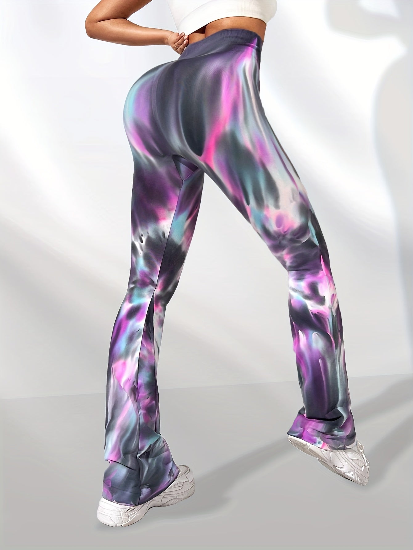 Aurora Colorful High Waist Yoga Pants Women's Fitness Leggings