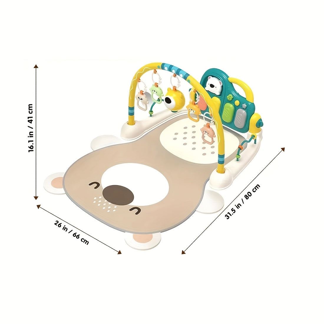 Baby Kick and Play Piano Mat with Sensory Toys