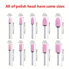 100pcs Assorted Shape Polishing Bits Buffing Wheel Drill Accessories