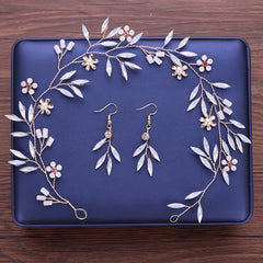 Wedding Hair Accessories Flowers Pearls Bridal Jewelry Headdress