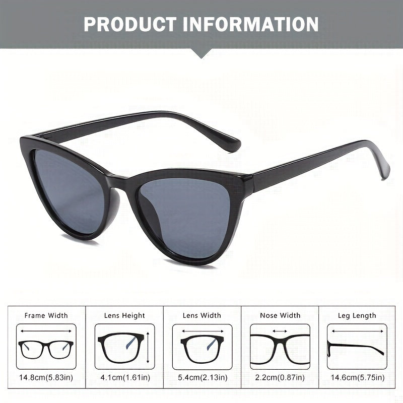 Small Frame Plastic Teeth Cat Eye Men's Sunglasses