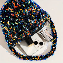 Glitter Sequins Satchel Bag for Party